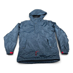 Vintage Gap Anorak Jacket Adult MEDIUM Blue Pullover Hoodie Utility Outdoor 90s